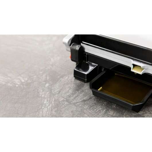 Cecotec Rock'n Grill 2400 Griglia Elettrica 2400W - Piastra Superiore Galleggiante - Rivestimento in Pietra Rockstone - Regolatore di Temperatura - Apertura 180º - Superficie 28,5x22,5 cm