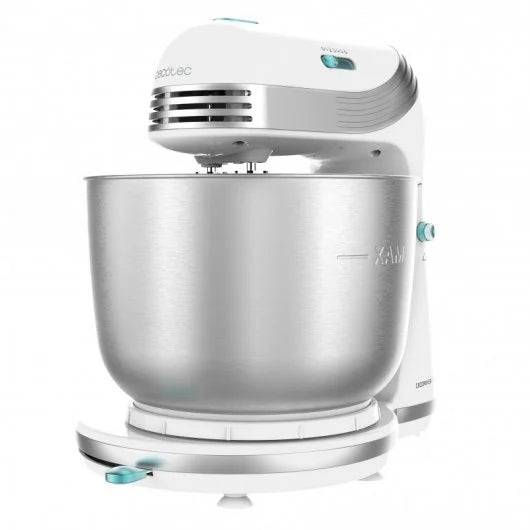 Cecotec Cecomixer Easy White Impastatrice Frullatrice 250W - Ciotola Acciaio Inossidabile 3,5L - Movimento Planetario - 6 Velocità
