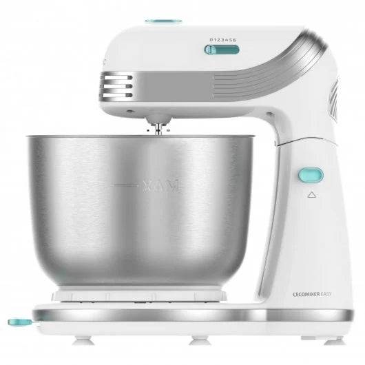 Cecotec Cecomixer Easy White Impastatrice Frullatrice 250W - Ciotola Acciaio Inossidabile 3,5L - Movimento Planetario - 6 Velocità