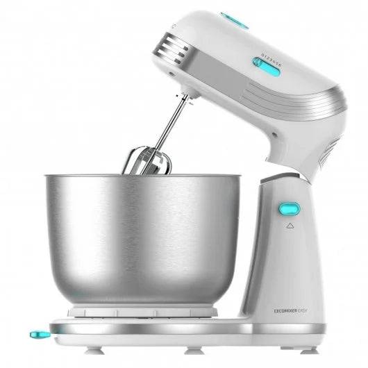 Cecotec Cecomixer Easy White Impastatrice Frullatrice 250W - Ciotola Acciaio Inossidabile 3,5L - Movimento Planetario - 6 Velocità
