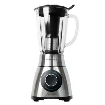 Cecotec Power Black Titanium 1300 PerfectMix Frullatore da Bicchiere 1300W - Capacità 1,8L - Lama a 6 Pale con Rivestimento in Titanio Nero - Include Filtro per Succhi