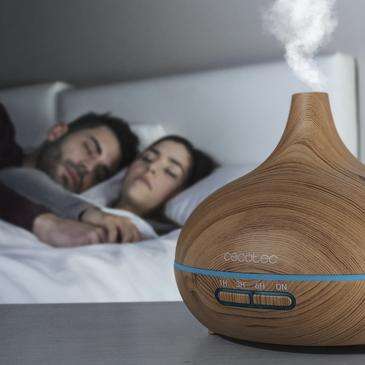 Cecotec Pure Aroma 300 Yang Umidificatore Ultrasonico e Diffusore di Aromi con Timer 10W - Capacità 300ml - Timer fino a 6h - 7 Colori LED - Funzione Aromaterapia - Ultrasilenzioso