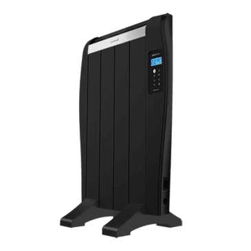 Cecotec Ready Warm 800 Thermal Black Radiatore Elettrico Basso Consumo 600W - 4 Elementi - Posizionamento a Parete o da Pavimento - Display LED - 3 Modalità - Timer - Telecomando
