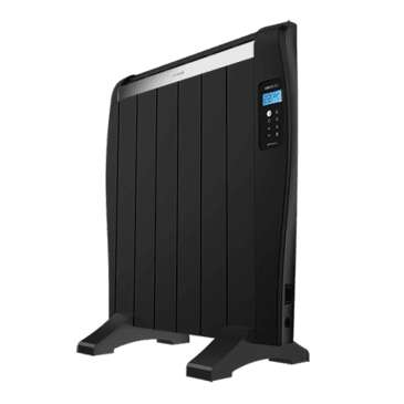 Cecotec Ready Warm 1200 Thermal Black Radiatore Elettrico Basso Consumo 900W - 6 Elementi - Posizionamento a Parete o da Pavimento - Display LED - 3 Modalità - Timer - Telecomando