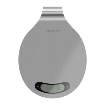 Cecotec Cook Control 10400 Smart Healthy EasyHang Bilancia da Cucina - Precisione 1gr - Peso Max. 8kg - Schermo LCD - Funzione Tara - Manico per Appendere