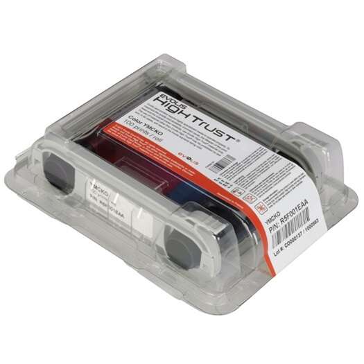 Evolis Ribbon Colore YMCKO 1/2 Pannello Nastro Originale - 400 Stampe per Rullo - R5H004NAA