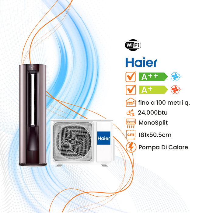 Climatizzatore Haier Colonna Inverter R-32 WiFi