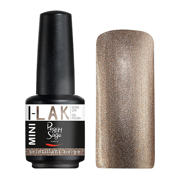 PEGGY SAGE  I-LAK SOAK OFF GEL POLISH SCINTILLANT BEIGE - 9ML