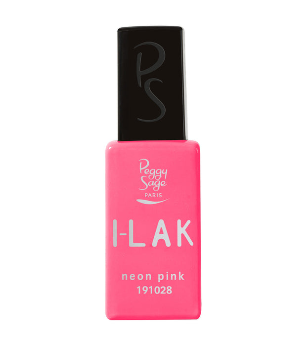 PEGGY SAGE  I-LAK SOAK OFF GEL POLISH NEON PINK  - 11ML