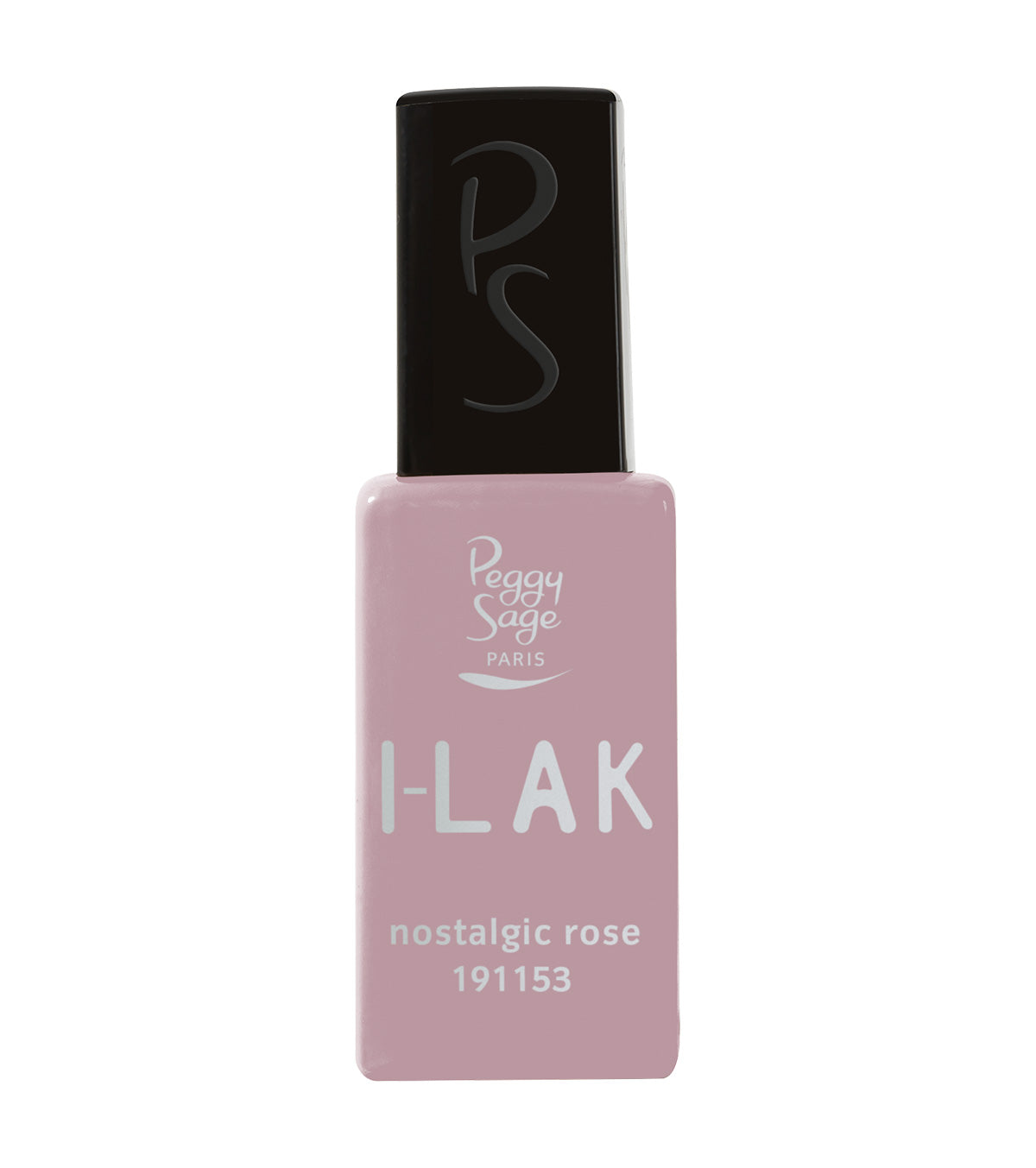 Smaltatore gel semi-permanente rosa nostalgico in bottiglia da 11 ml con etichetta Peggy Sage, ideale per manicure professionali e facile applicazione