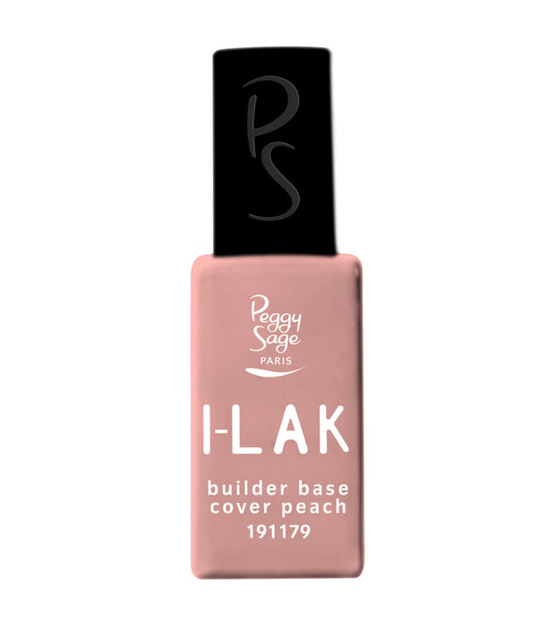 PEGGY SAGE  I-LAK SOAK OFF GEL POLISH BUILDER BASE COVER PEACH