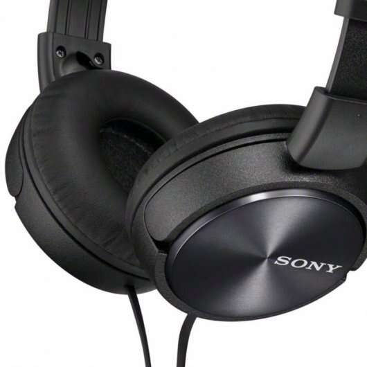 Sony MDR-ZX310 Cuffie con Microfono - Pieghevoli - Archetto Regolabile - Cuscinetti Imbottiti - Controlli su Cavo - Cavo da 1.20m