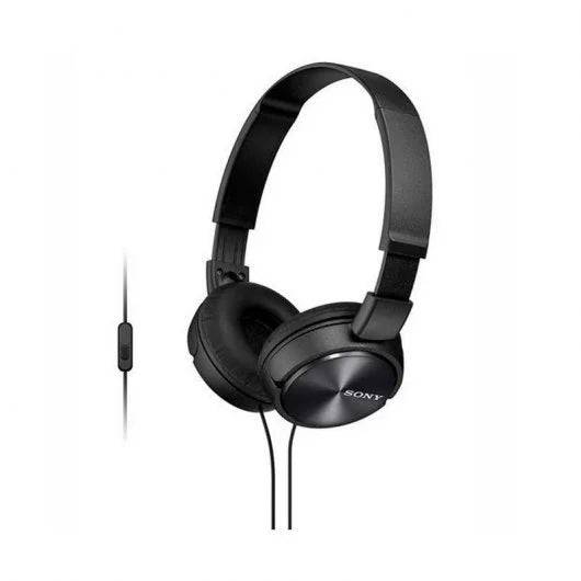 Sony MDR-ZX310 Cuffie con Microfono - Pieghevoli - Archetto Regolabile - Cuscinetti Imbottiti - Controlli su Cavo - Cavo da 1.20m