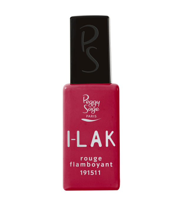 PEGGY SAGE  I-LAK SOAK OFF GEL POLISH ROUGE FLAMBOYANT - 11ML