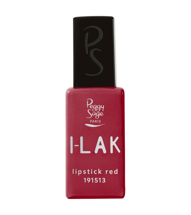 PEGGY SAGE  I-LAK SOAK OFF GEL POLISH LIPSTICK RED - 11ML