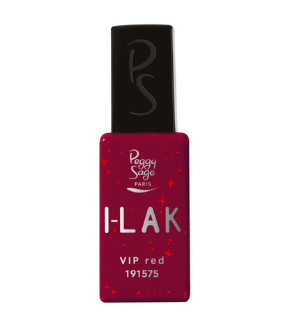 PEGGY SAGE  I-LAK SOAK OFF GEL POLISH VIP RED - 11ML