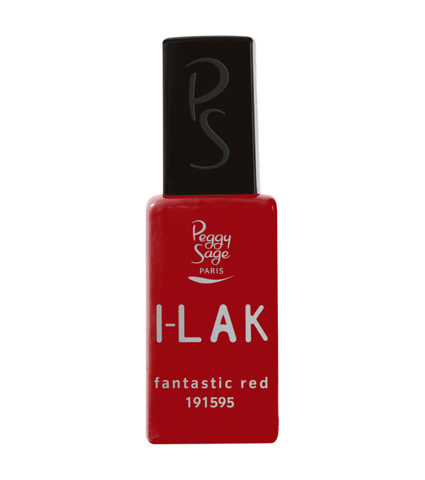 PEGGY SAGE  I-LAK SOAK OFF GEL POLISH FANTASTIC RED - 11ML