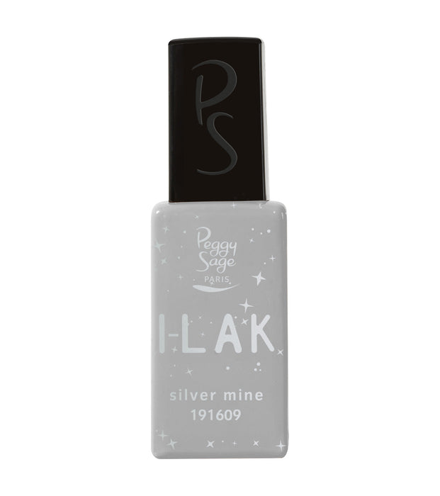 PEGGY SAGE  I-LAK SOAK OFF GEL POLISH SILVER MINE - 11ML