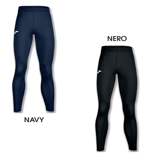Pantaloni lunghi tecnici Joma Academy in tessuto elasticizzato, colore navy, con logo bianco, ideali per sport e allenamenti, SKU: 9997639049054