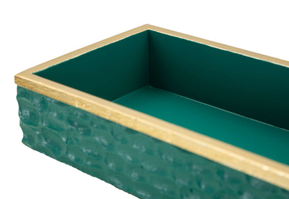 Interno del Cofanetto Greent Cm 18,8X6,4X10,8 Eleganza E Stile con finitura liscia, ideale per contenere candele o accessori decorativi