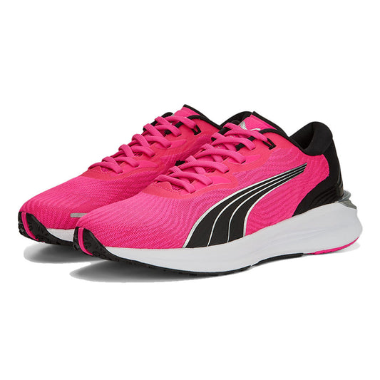 Scarpe da running donna Puma Electrify Nitro 2 in tessuto rosa con dettagli neri e suola bianca, ammortizzazione e trazione ottimali