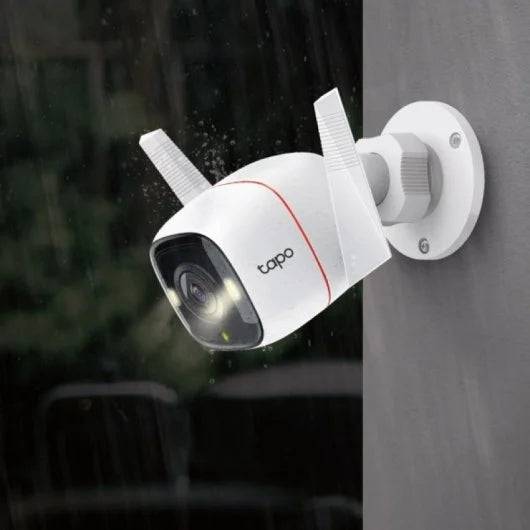 TP-Link Tapo C320WS Telecamera di Sicurezza IP WiFi 2K QHD - Visione Notturna - Rilevamento Movimento - Protezione IP66 - Controllo Vocale