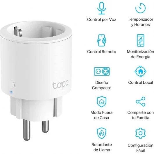 TP-Link Tapo P115 Mini Presa Intelligente Wi-Fi - Monitoraggio Energia - Ideale per Ciabatte - Timer - Controllo Vocale