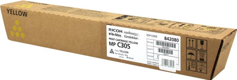 Ricoh Aficio MP-C305/MP-C305SPF Giallo Cartuccia Toner Originale - 842080/841597/MPC305E