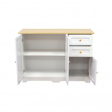 Mobile in legno bianco, 110x39,5x78,5 cm, peso 30,3 kg
