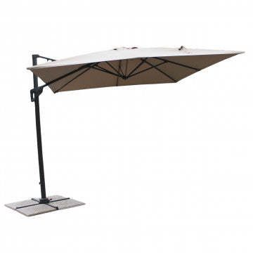 Ombrellone 300x300 cm telo poliestere 200 gr palo alluminio antivento