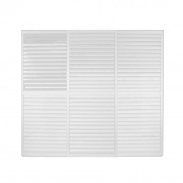 Laterale scorrevole con lamelle orientabili in alluminio 270x238 cm