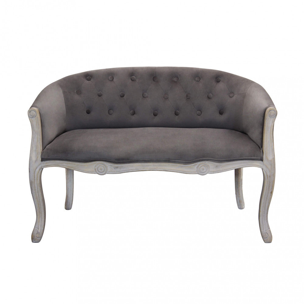 Divano elegante con capitonné in tessuto di lusso Divani Hobby Shop Solution   