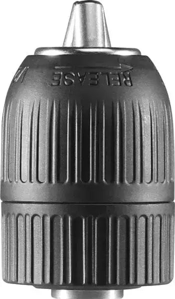 Mandrino autoserrante 13 mm senza chiave 1/2 Ingco con struttura robusta e apertura regolabile da 2 a 13 mm. Ideale per trapani professionali e hobbistici.