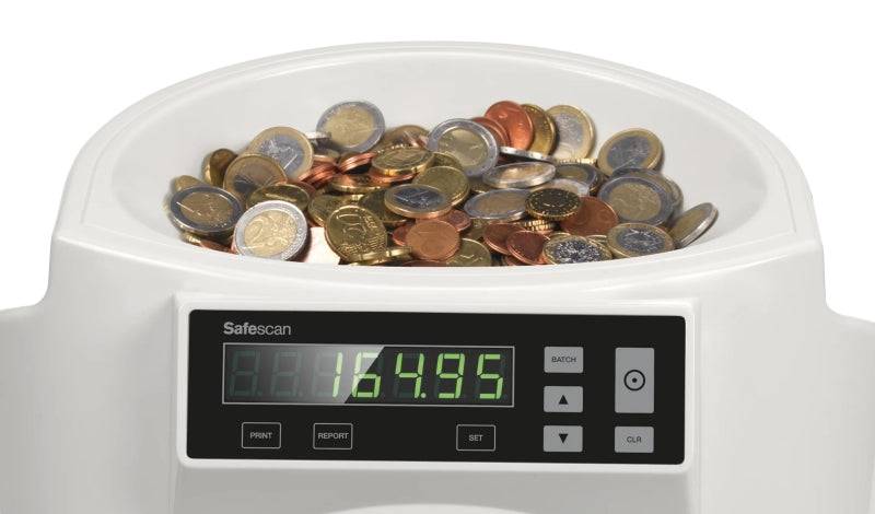 Safescan 1250 Contamonete e Classificatrice - 220 Monete al Minuto - Capacità fino a 500 Monete
