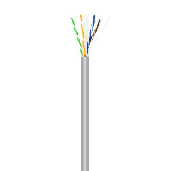 Aisens Cavo di Rete RJ45 Cat.6 UTP Rigido AWG23 CCA (Lega) - 100m - Colore Grigio