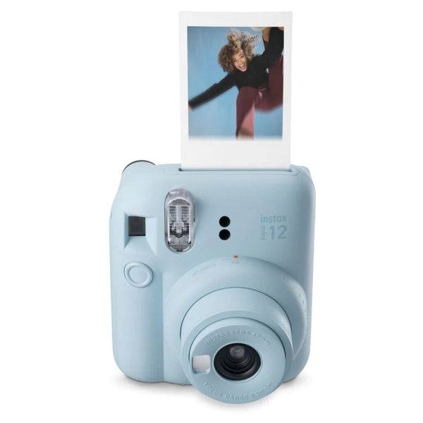 Fujifilm Instax Mini 12 Pastel Blue Camara Instantanea - Tamaño de Imagen 62x46mm - Flash Auto - Exposicion Automatica - Mini Espejo para Selfies - Modo Primer Plano