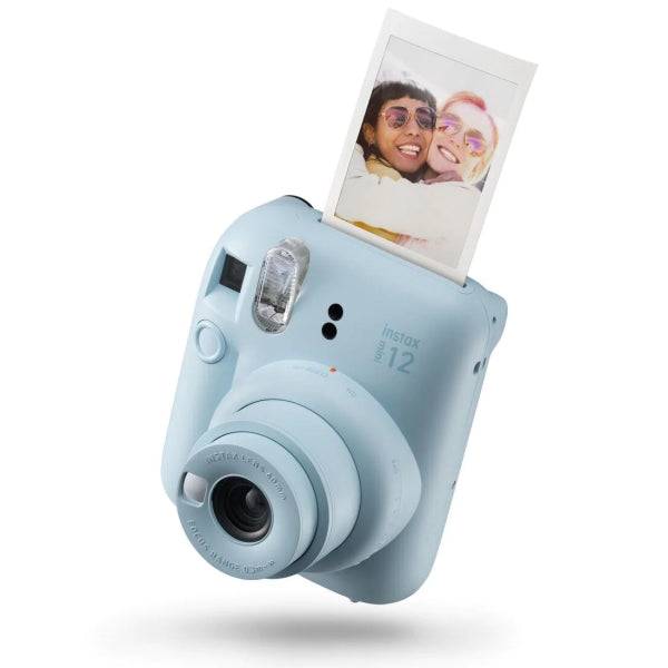 Fujifilm Instax Mini 12 Pastel Blue Camara Instantanea - Tamaño de Imagen 62x46mm - Flash Auto - Exposicion Automatica - Mini Espejo para Selfies - Modo Primer Plano