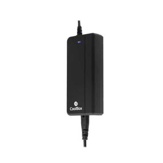 CoolBox Caricatore di Portatile Automatico Universale 90W - Porta USB 2.1A per Smartphone e Tablet - 14 Connettori Diversi - Cavo 1,50m Alimentazione / 1m Caricatore