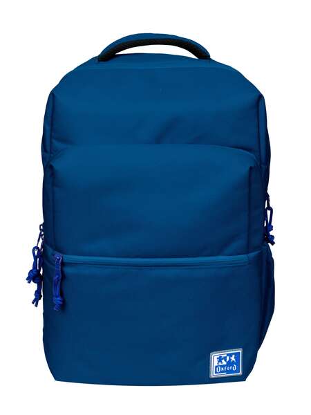 Oxford B-Ready Zaino Scolastico - Tracolla Imbottita e Regolabile - Misura 42x30x15cm - Colore Blu Marino
