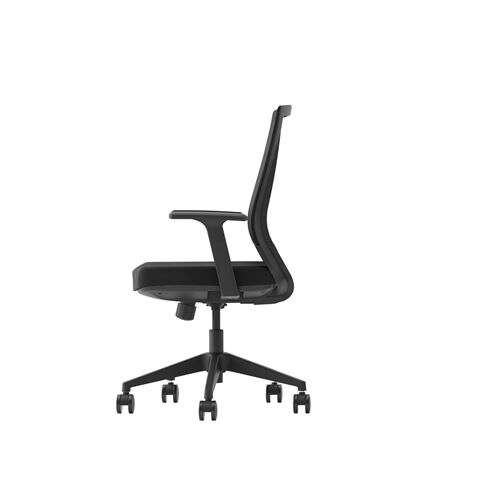 Cromad Gamma Senior SE2000 Sedia Ufficio - Pistone Gas Grado 4 - Supporto Lombare - Schienale Rete - Braccioli Fissi