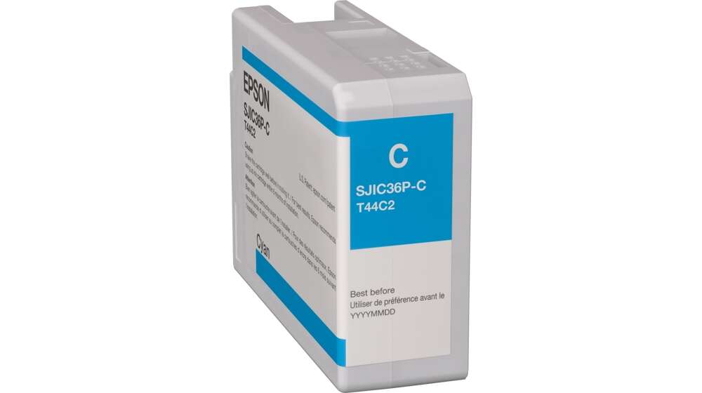 Epson SJIC36P Cartuccia d'Inchiostro Ciano Originale - C13T44C240/SJIC36P(C)