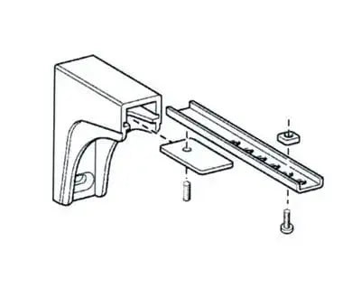 Mensola a Parete Allungabile, Modello 4142/21 Guide e supporti MOTTURA   