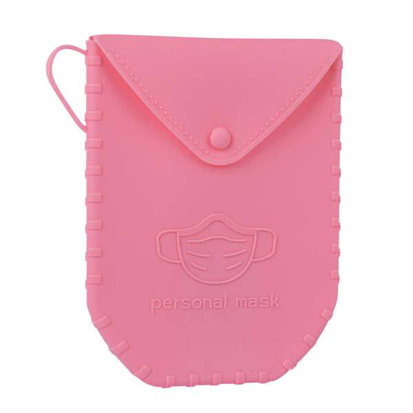 Apli Espositore di Custodie Mascherine in Silicone - 140x110x1.5 mm - Texture Morbida - 18 Bustine di Colori Diversi - Chiusura a Bottone - Asola per Appendere - Facili da Pulire e Sterilizzare