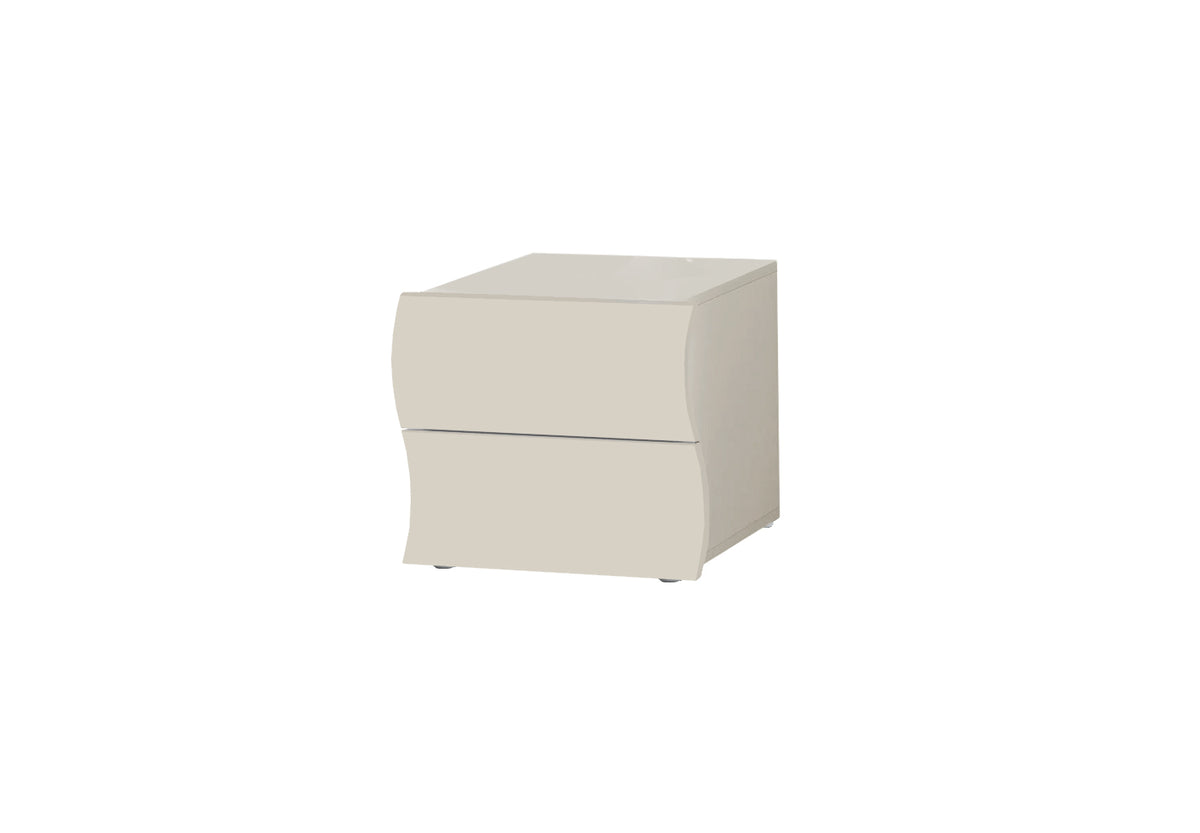 Comodino ONDA 2 cassetti Cachemire - sfondo bianco