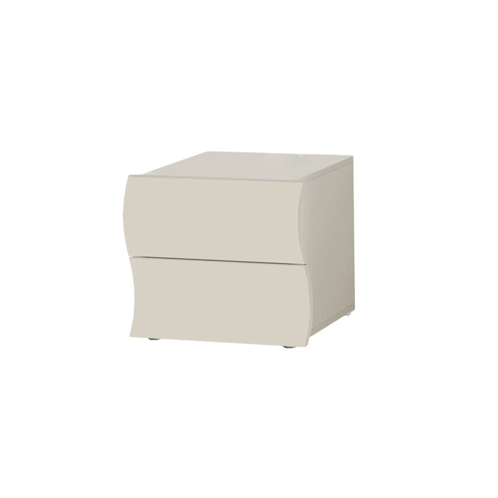 Comodino ONDA 2 cassetti Cachemire - sfondo bianco
