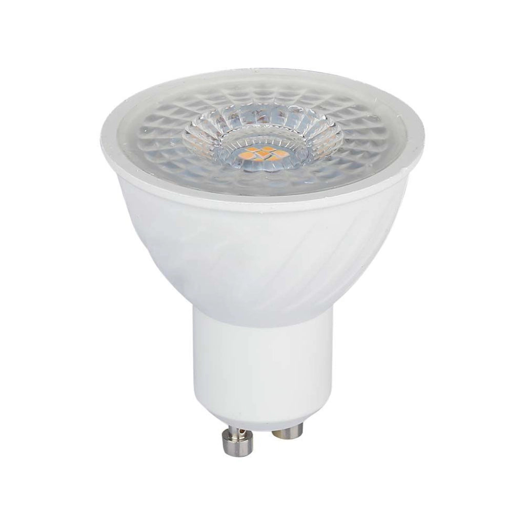 Faretto LED GU10 6W 4000K 38° Chip Samsung V-TAC con attacco GU10, ideale per illuminazione spot in ambienti domestici e commerciali.