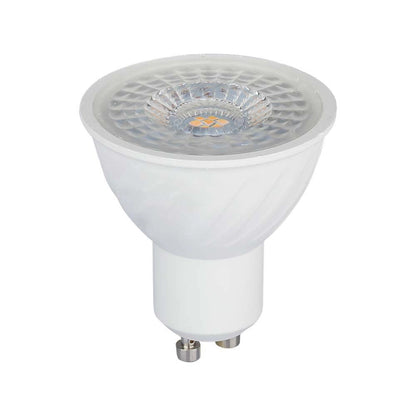 Faretto LED GU10 6W 4000K 38° Chip Samsung V-TAC con attacco GU10, ideale per illuminazione spot in ambienti domestici e commerciali.