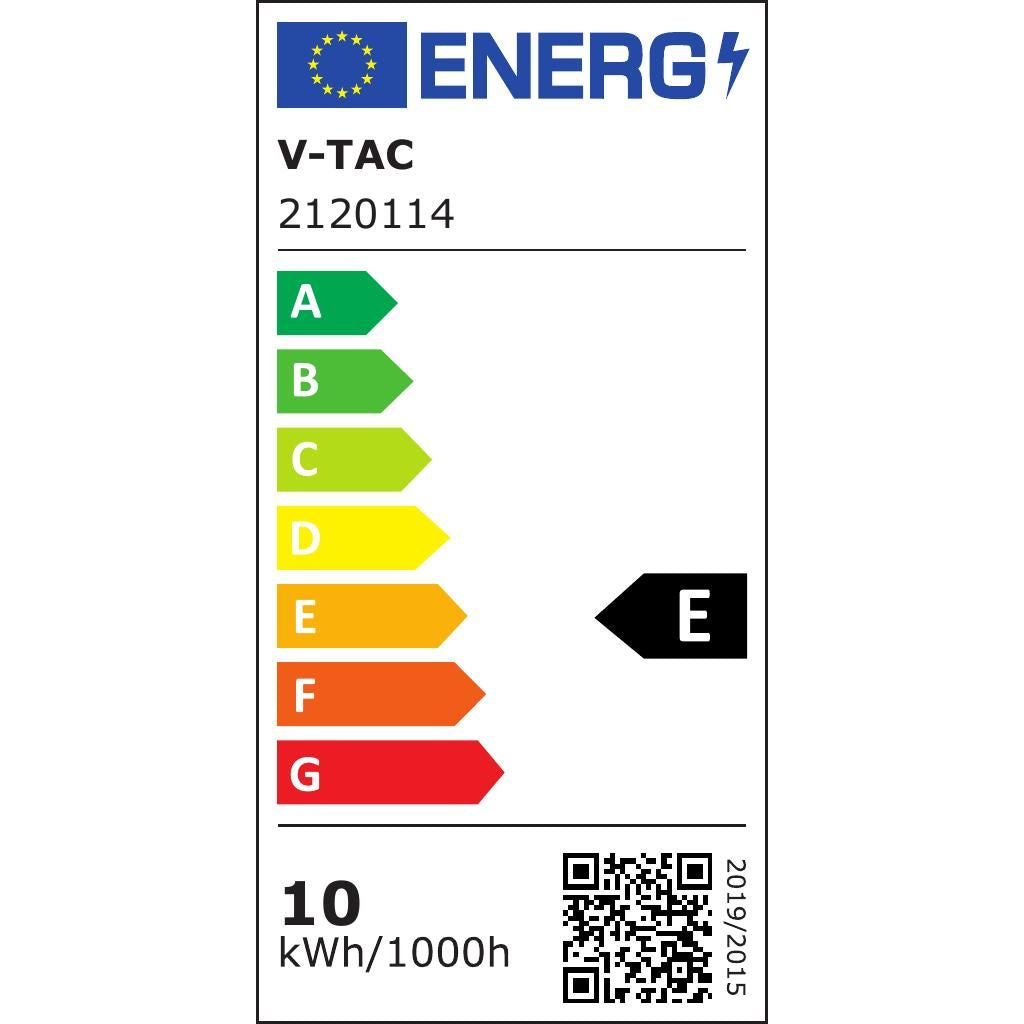 Etichetta energetica con classificazione A++ per lampada da esterno LED V-TAC con chip Samsung, luce neutra 4000K, IP65, SKU: 2120114
