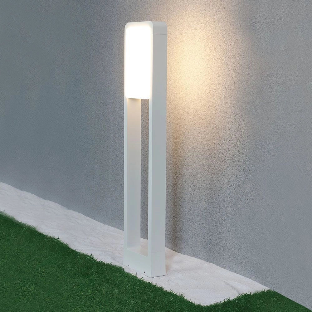 Paletto LED V-TAC 10W Samsung bianco, illuminazione da giardino IP65, corpo in alluminio resistente, ideale per esterni, SKU: 2120117