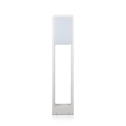 Paletto LED V-TAC 10W Samsung IP65 corpo bianco, illuminazione da giardino, resistente all'acqua e polvere, ideale per esterni, SKU: 2120117